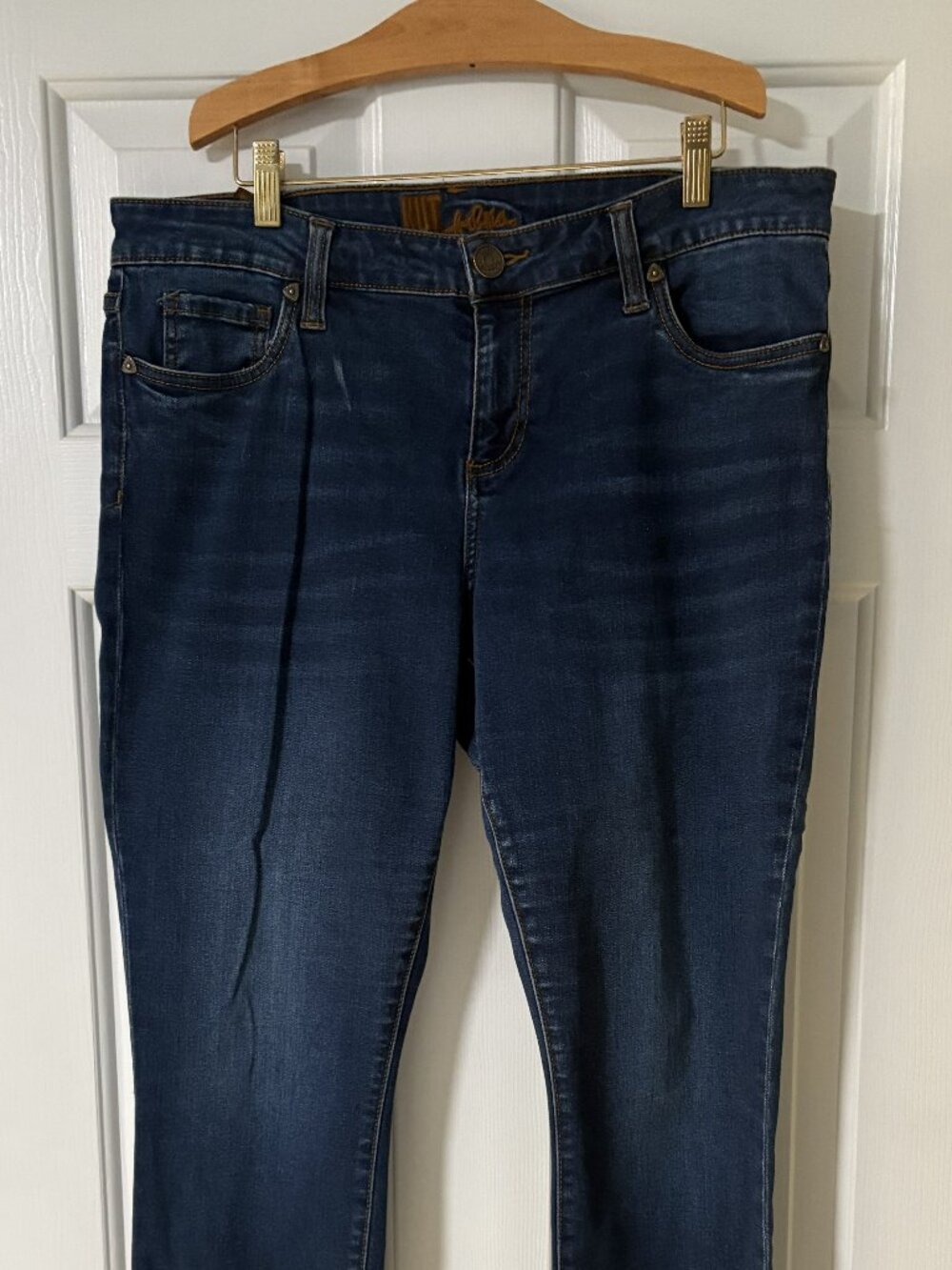 Kut from the Kloth dark blue skinny jeans, size 14